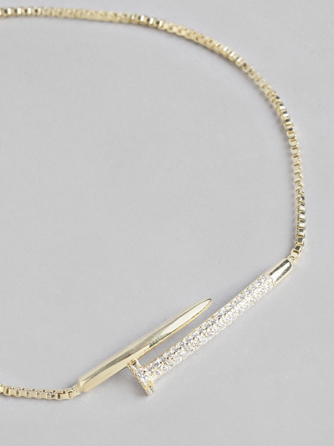 Blueberry rose gold plated chain bracelet