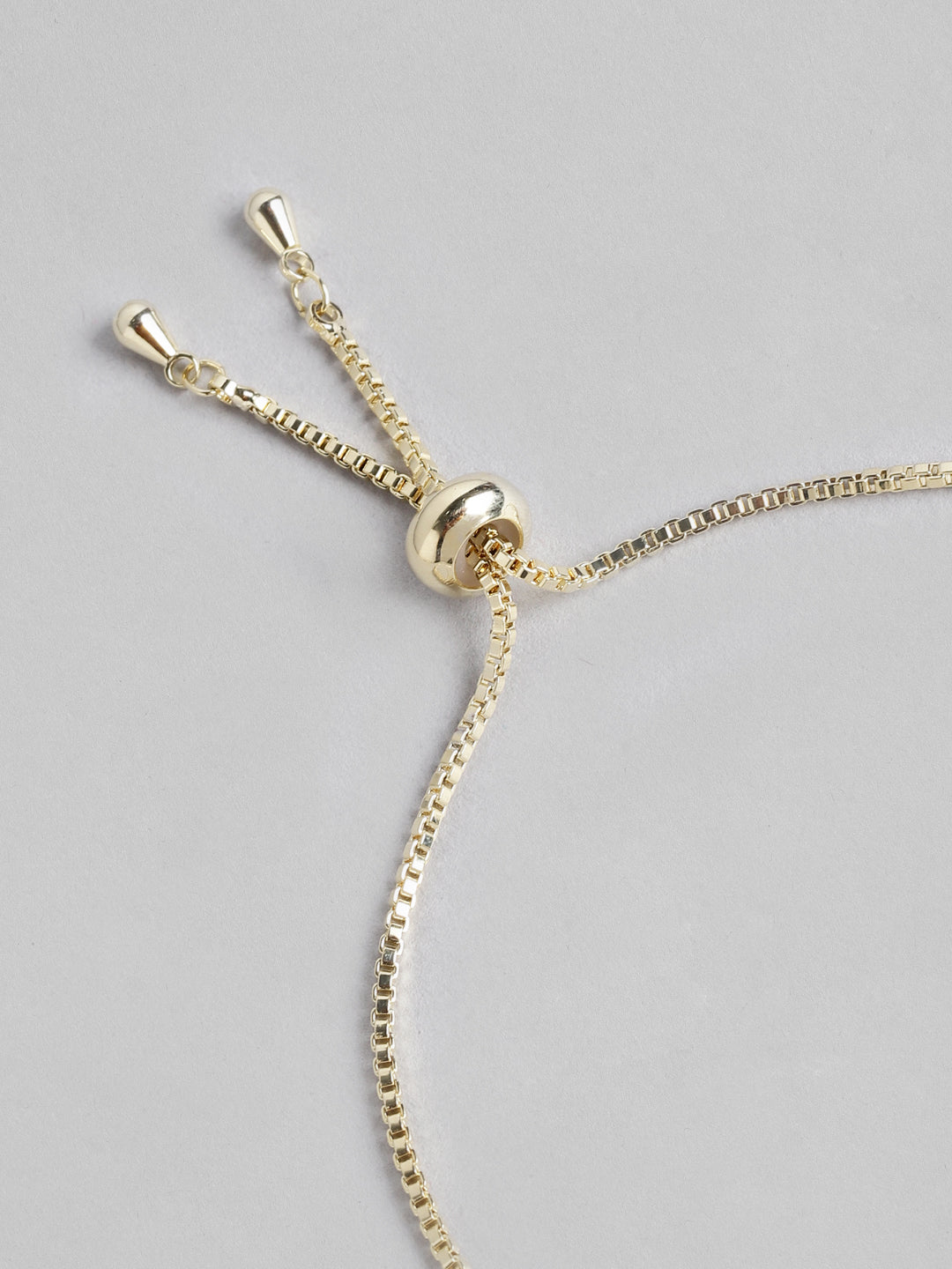 Blueberry rose gold plated chain bracelet