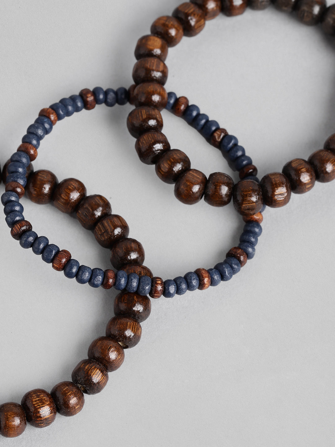 Blueberry set of 4 beaded bracelet