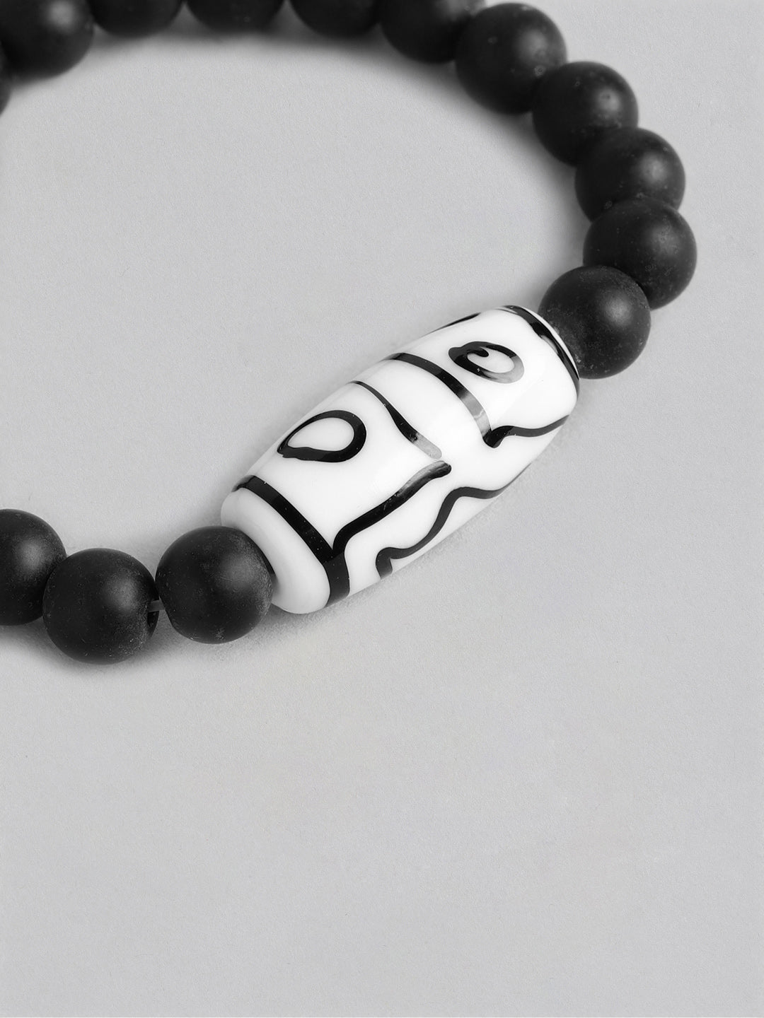 Blueberry black beaded bracelet