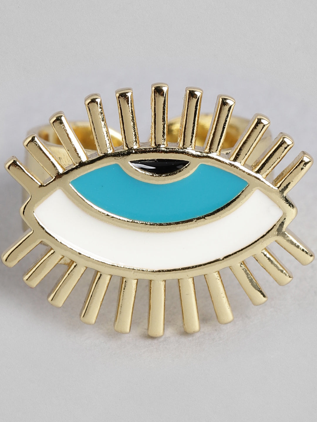 Blueberry Gold plated Evil Eye ring