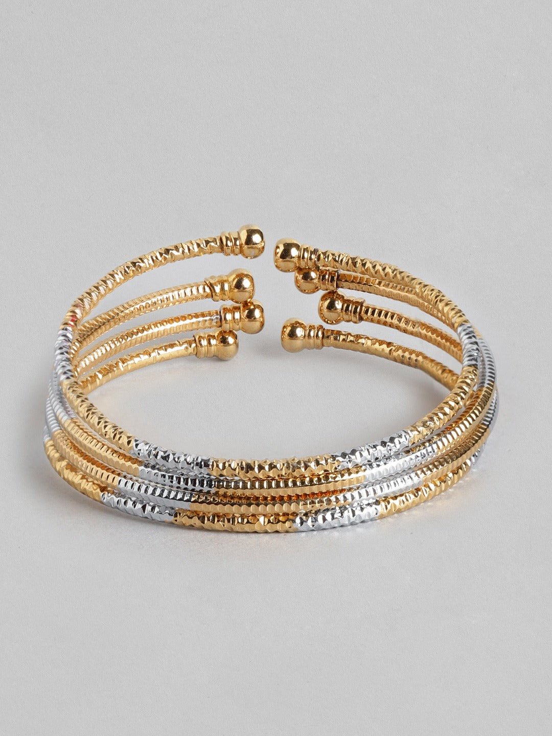 Blueberry set of 4 gold plated bangles