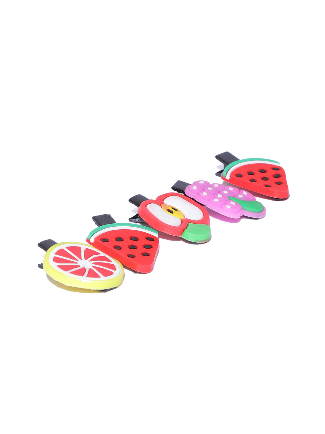 Blueberry KIDS set of 10 tropical fruits hair clips