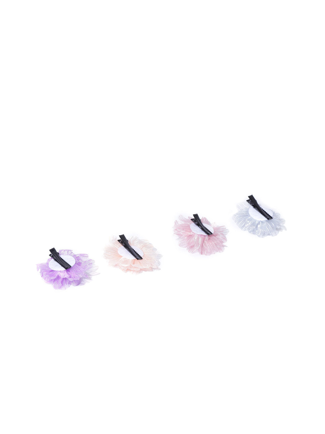 Blueberry KIDS set of 4 multi flower hair clips
