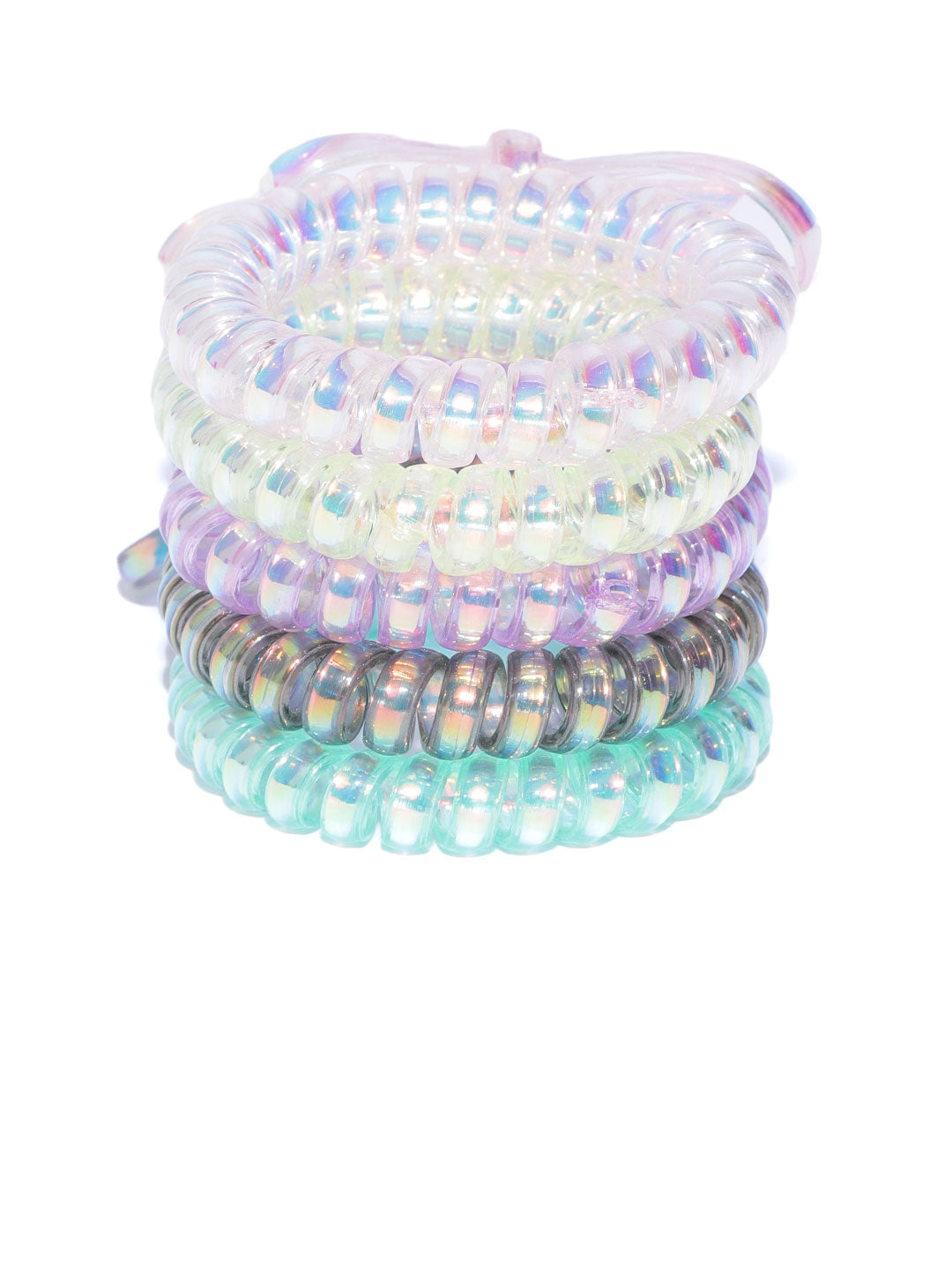 Blueberry KIDS set of 5 multi knot spiral scrunchies