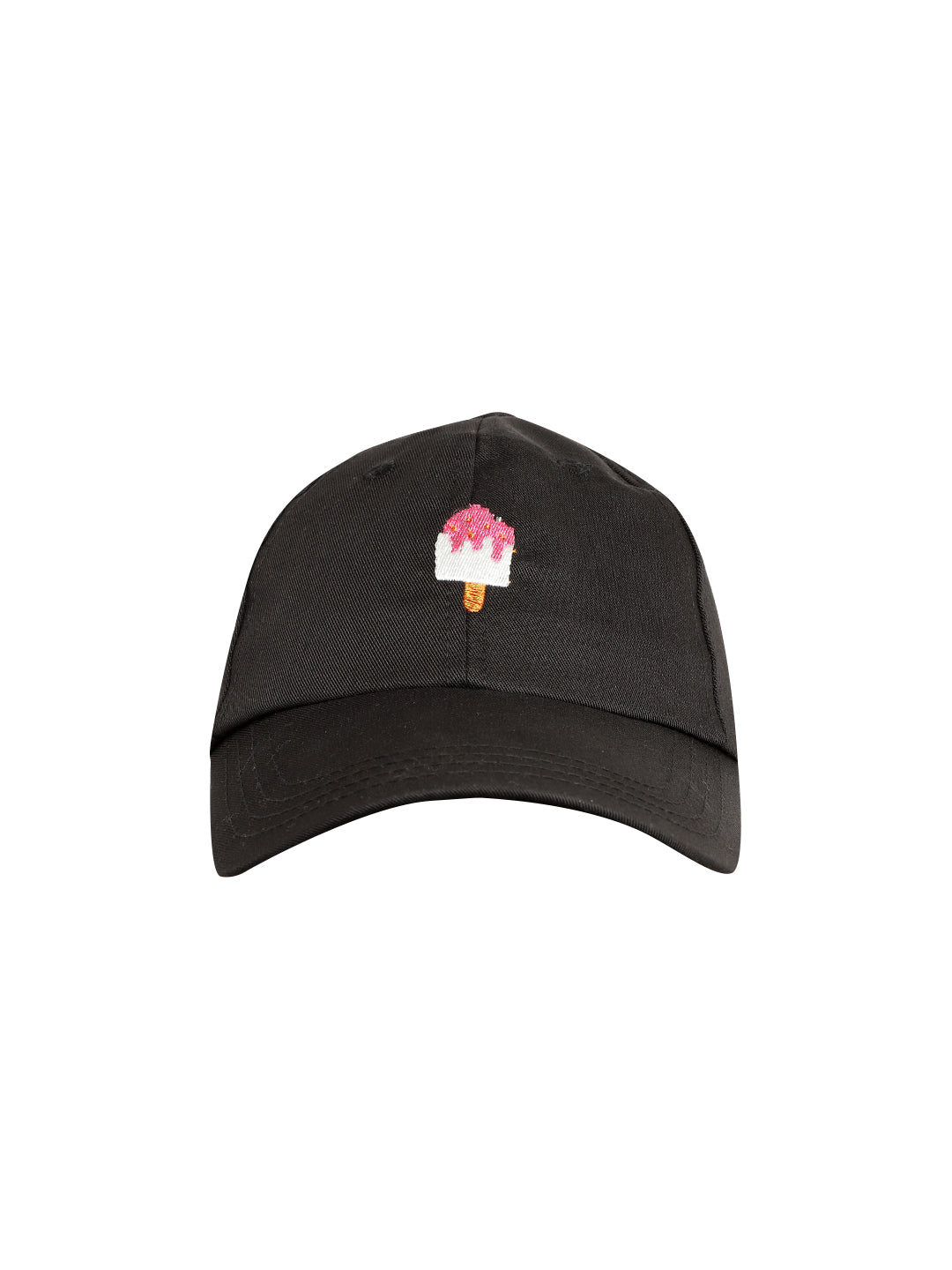Blueberry KIDS black ice cream embroidery baseball cap