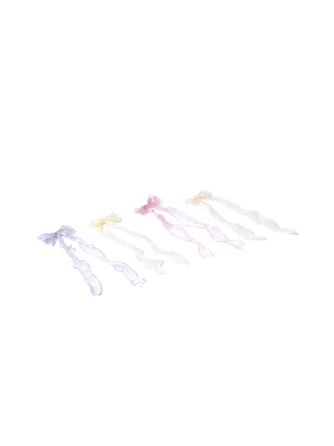 Blueberry KIDS set of 4 multi knot detailing hair clips