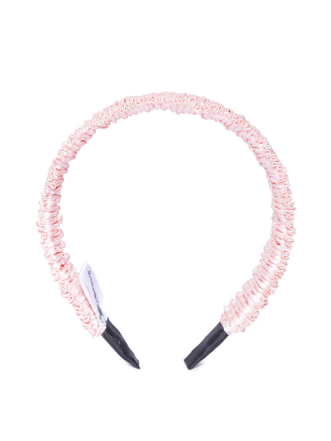 Blueberry KIDS set of 2 pleated green and peach hair band