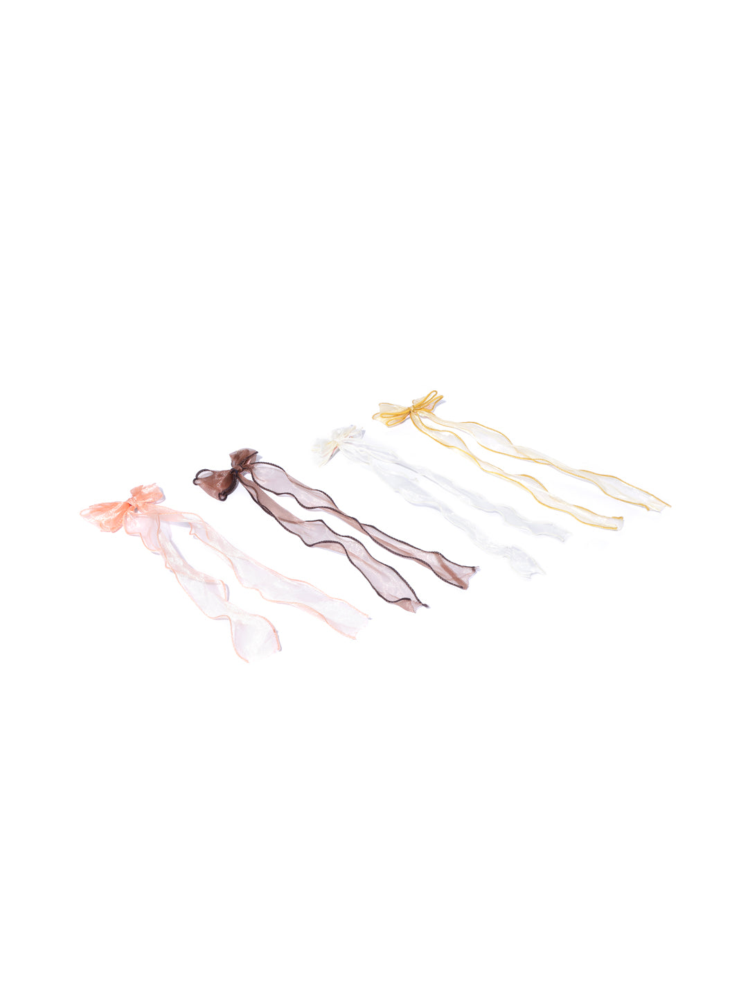 Blueberry KIDS set of 4 multi bow knot detailing aligator hair clip