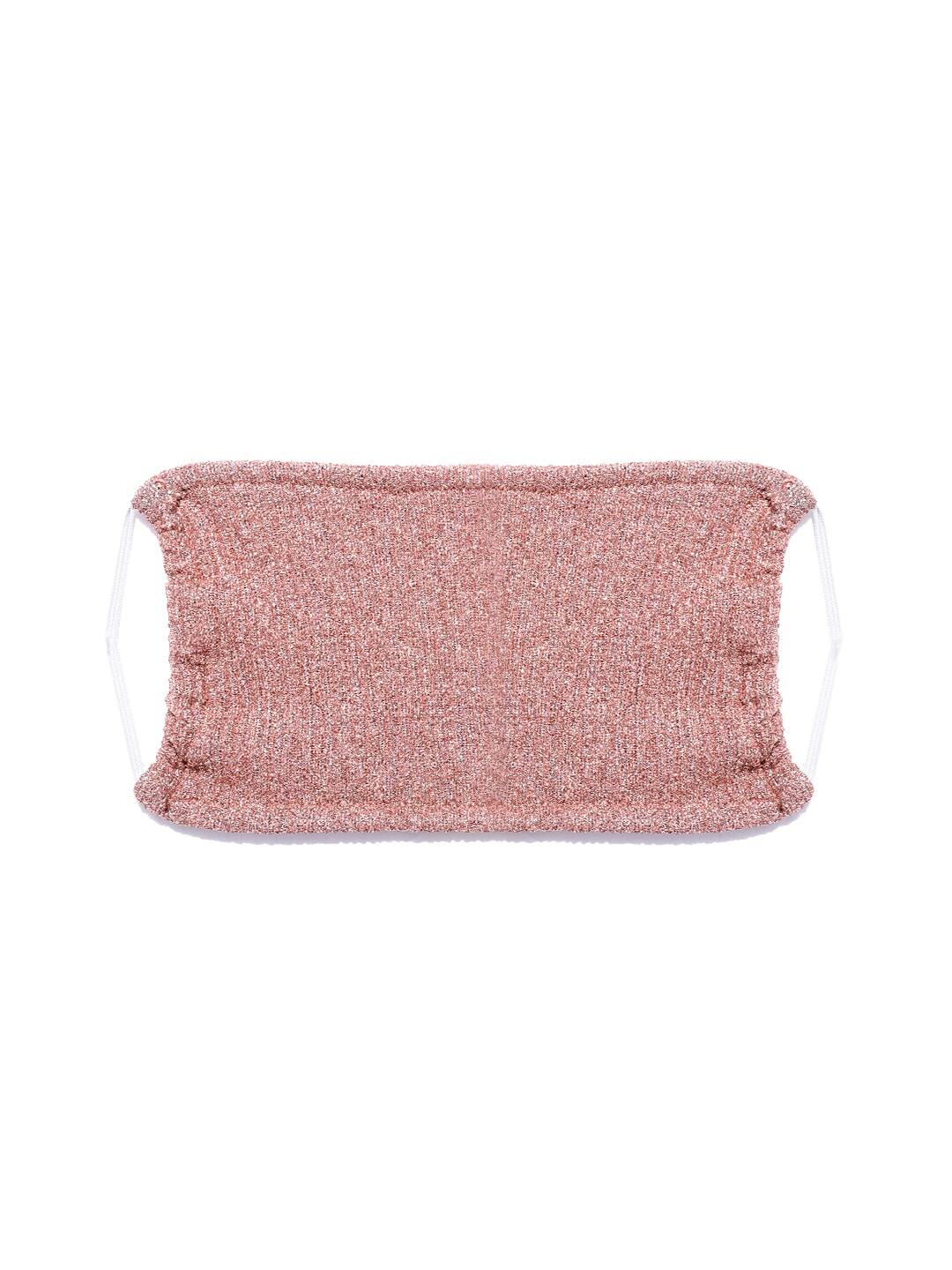 Blueberry glimmer peach knot hairband with reusable mask combo