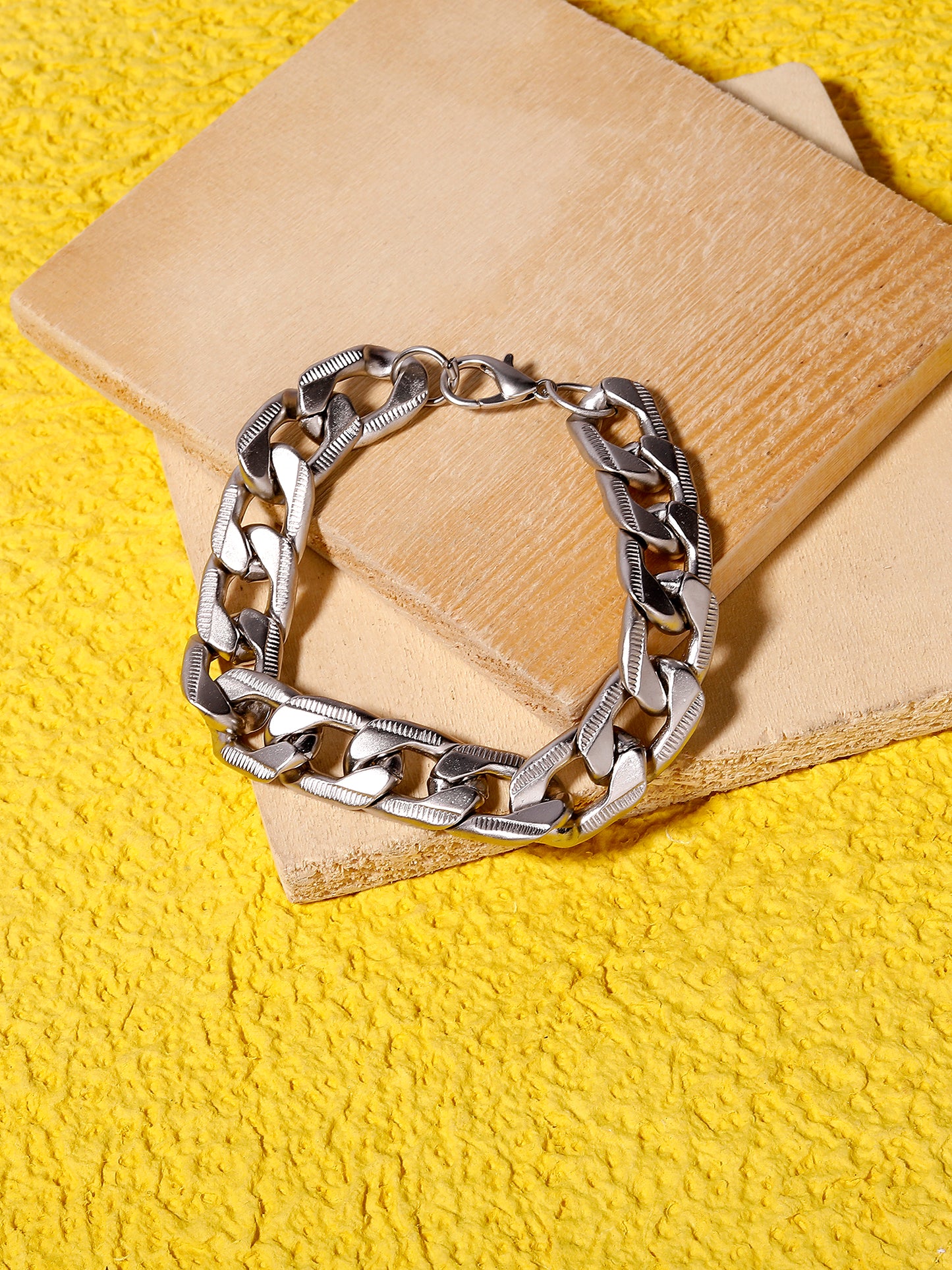 Lazy panda silver chain bracelets