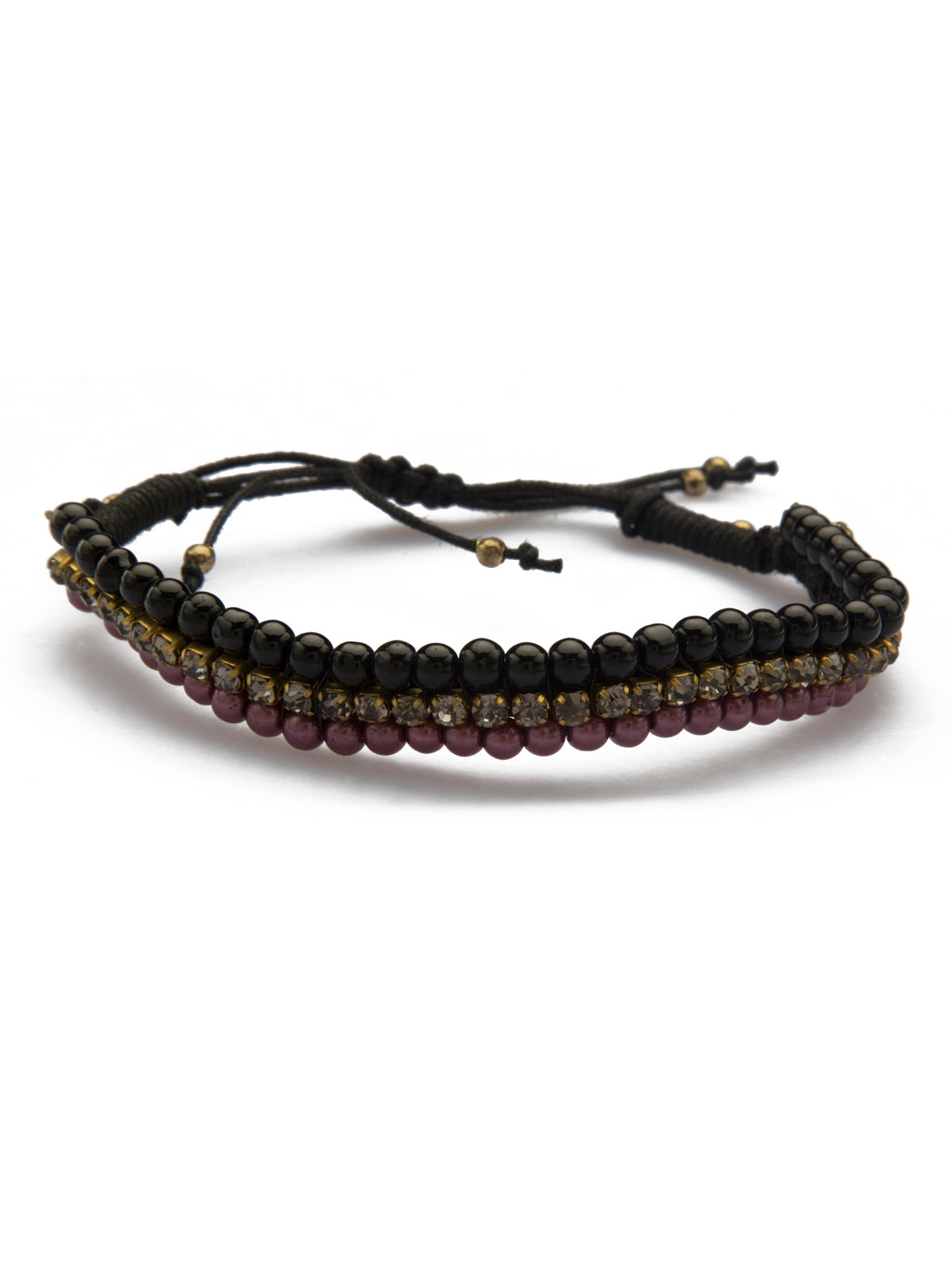 Blueberry combo of two beaded bracelets