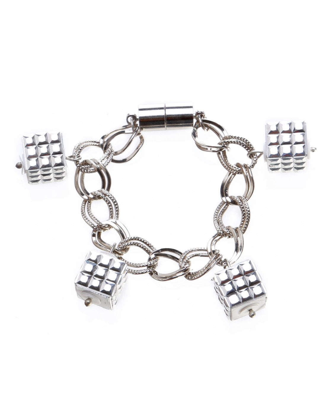 Blueberry silver toned bracelet-onesize-silver