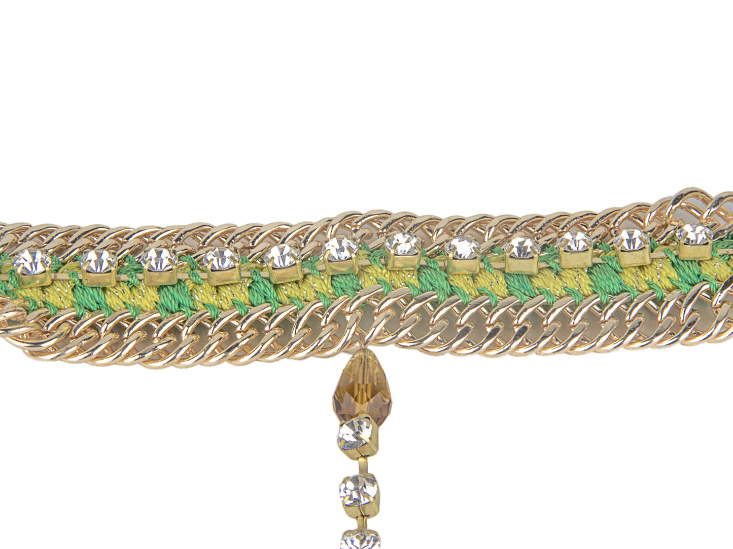 Blueberry gold plated chain detailing bracelets