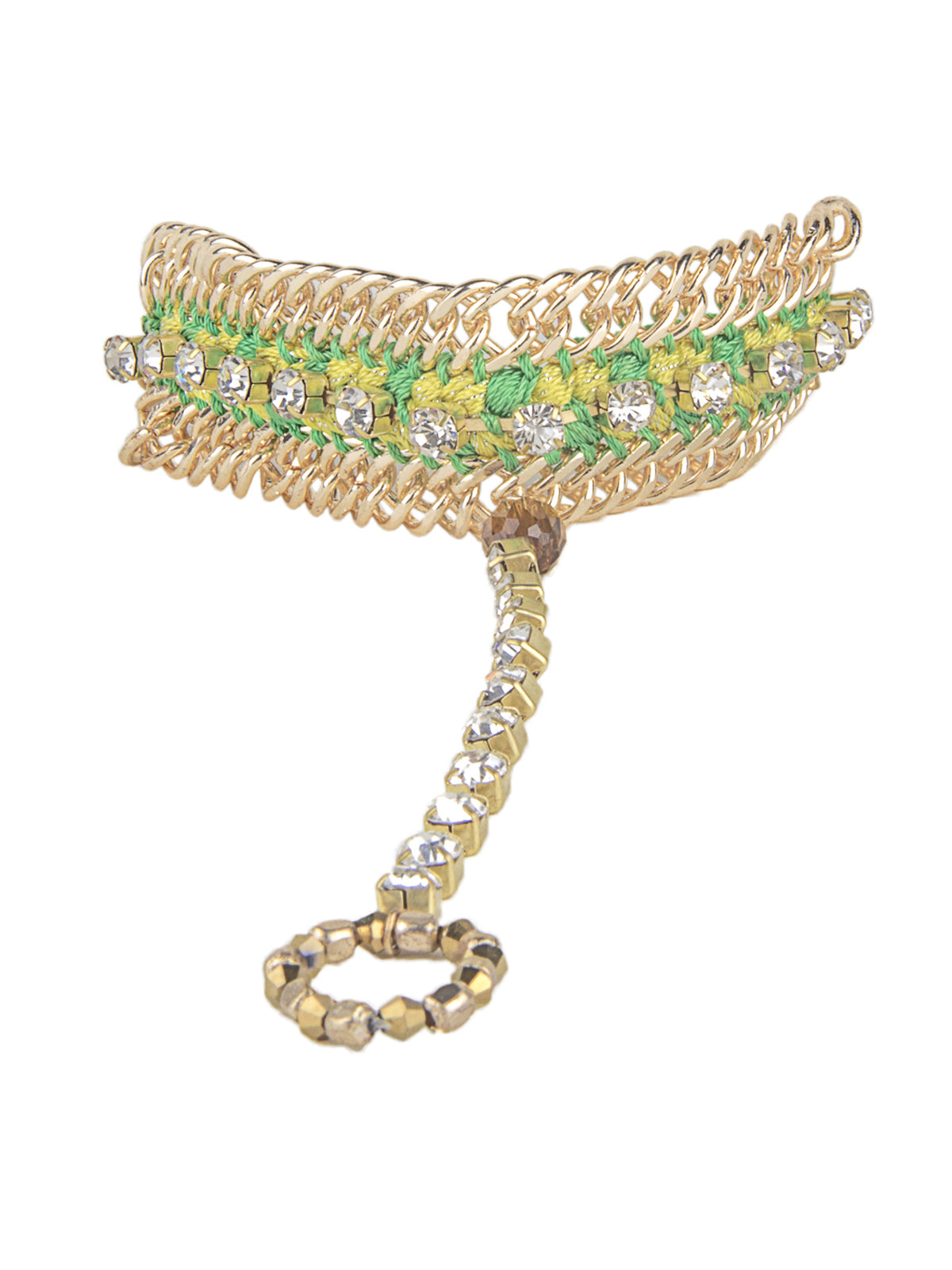 Blueberry gold plated chain detailing bracelets