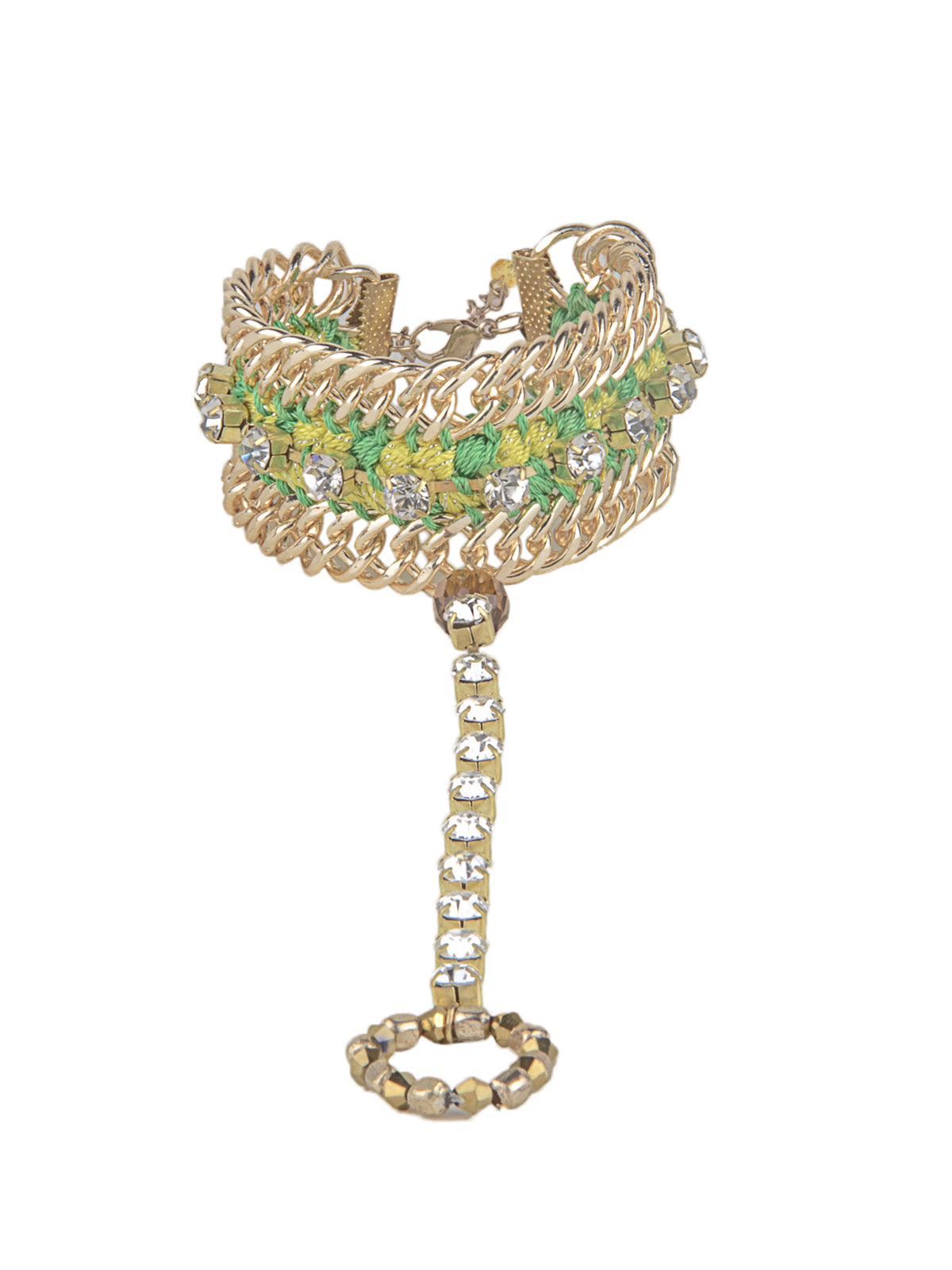 Blueberry gold plated chain detailing bracelets