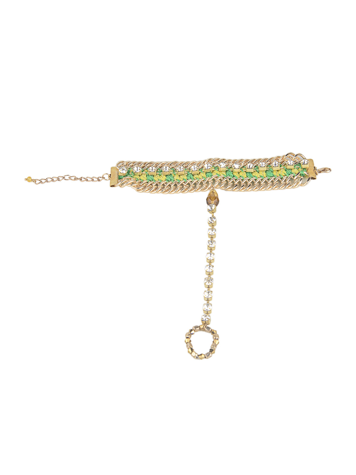 Blueberry gold plated chain detailing bracelets