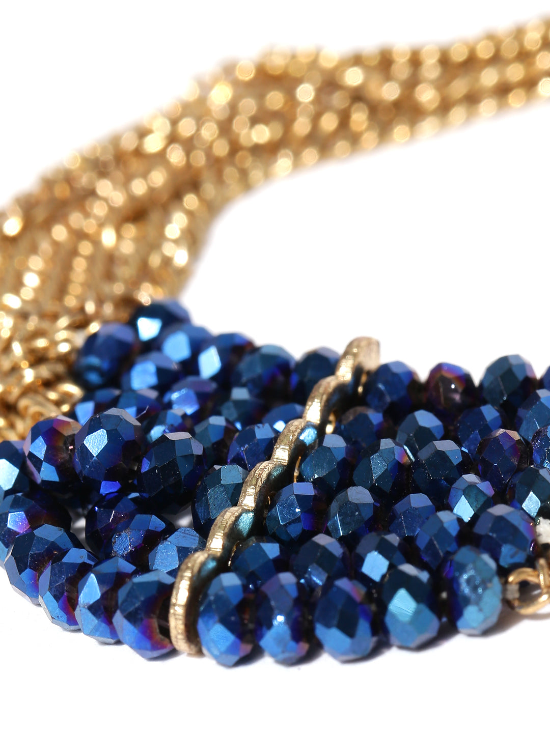 Gold toned beaded bracelet