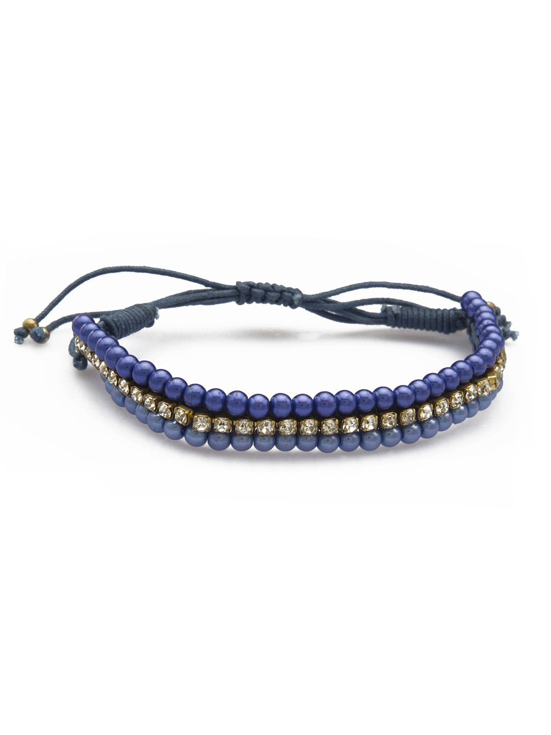 Blueberry blue alloy bracelet