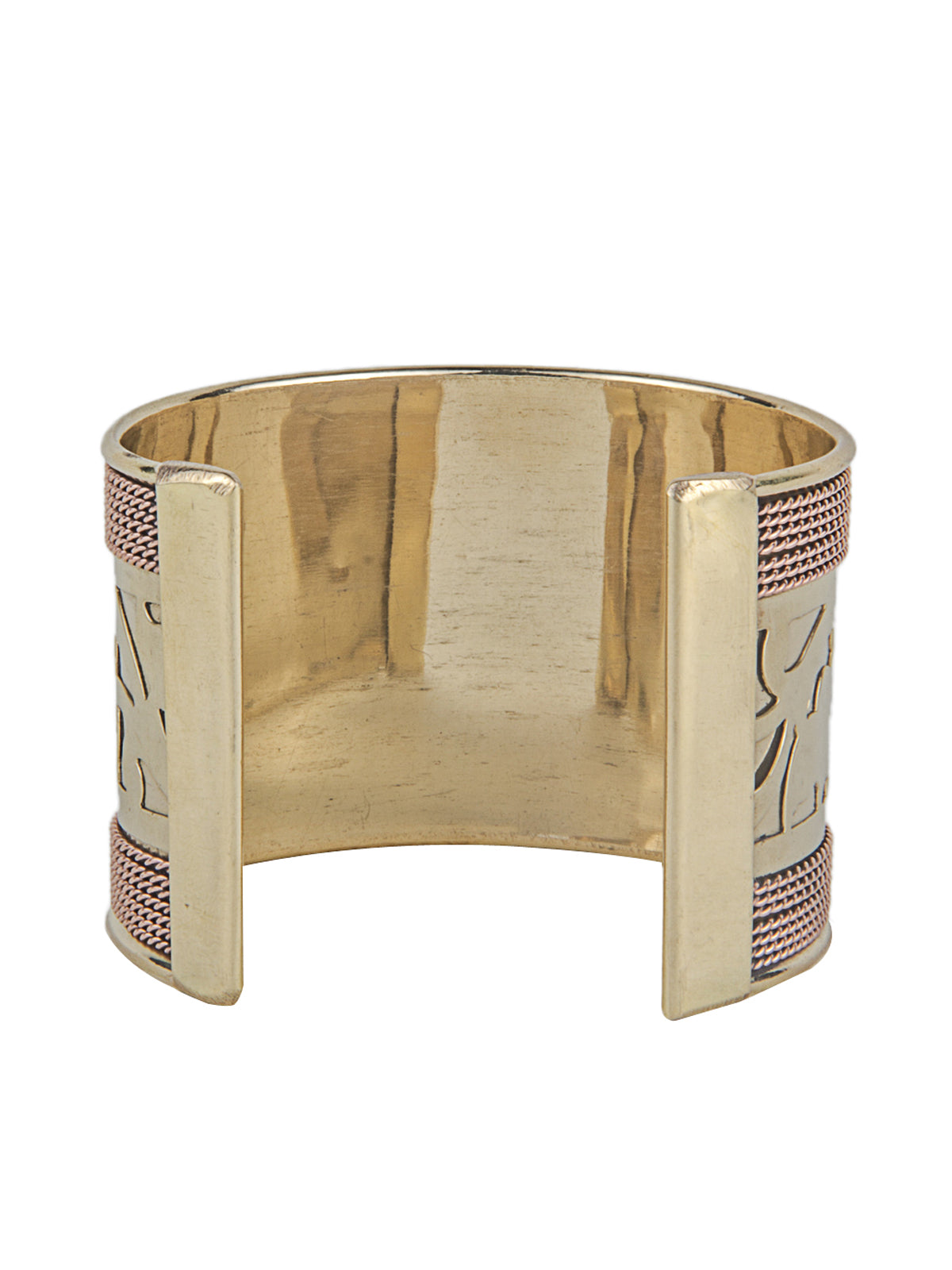 Blueberry gold-toned cuff bracelet-onesize-gold