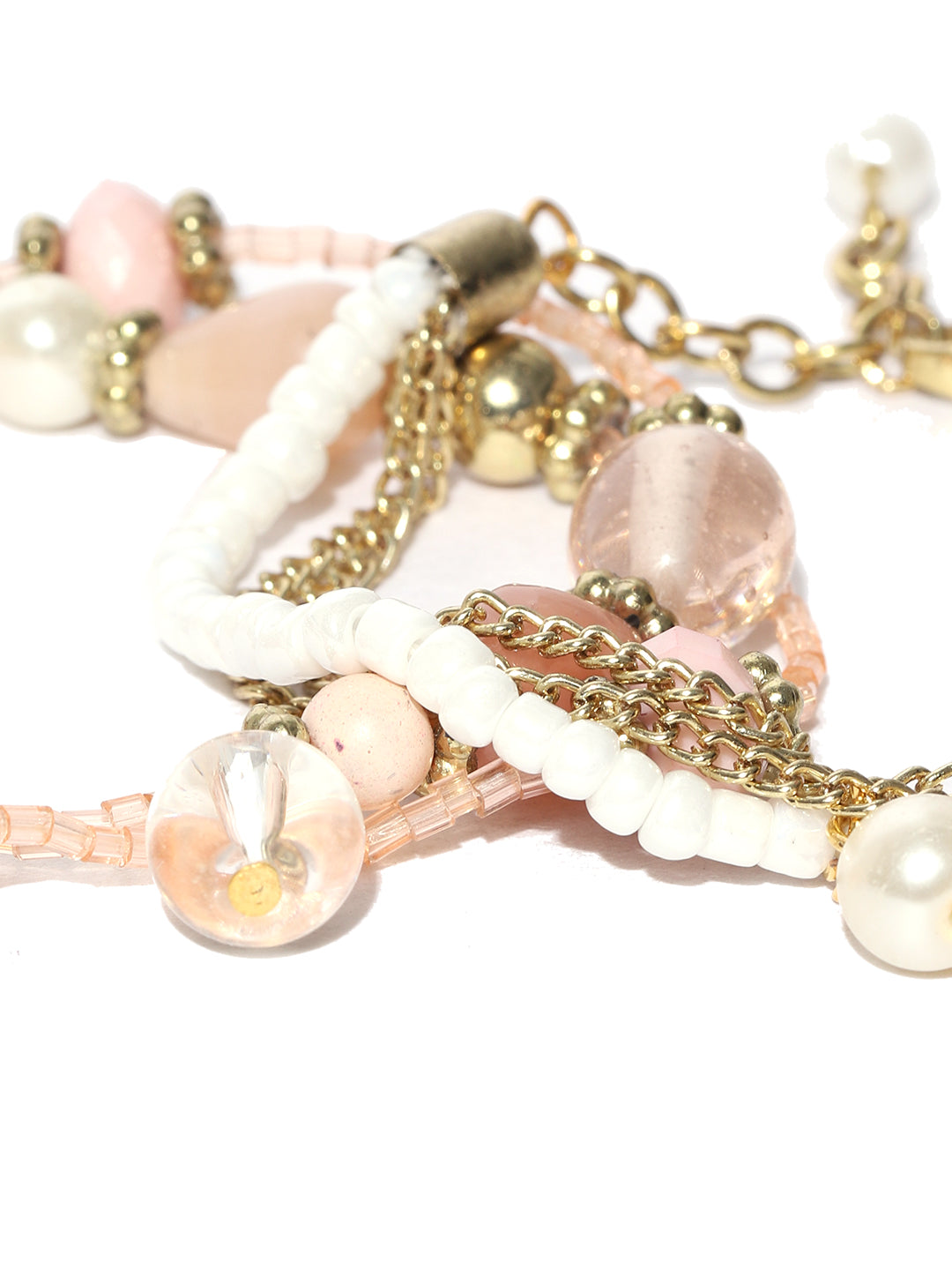 Blueberry set of 3 multi color stone detailing bracelets