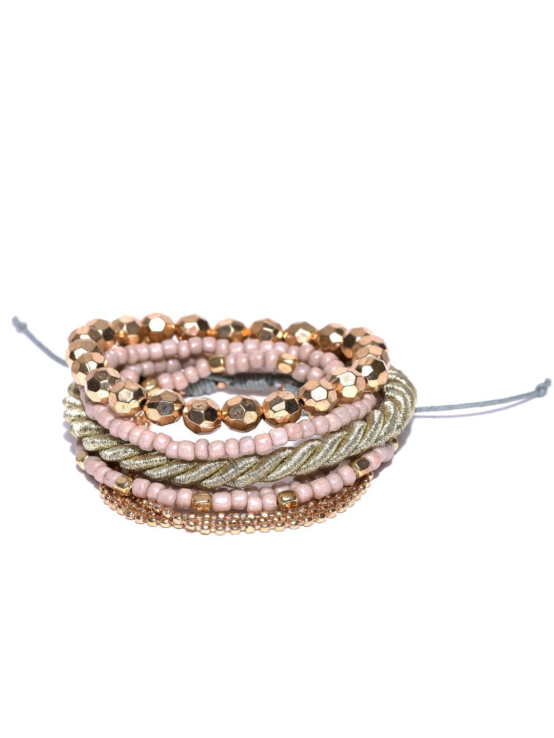 Blueberry set of 6 multicoloured beaded bracelet