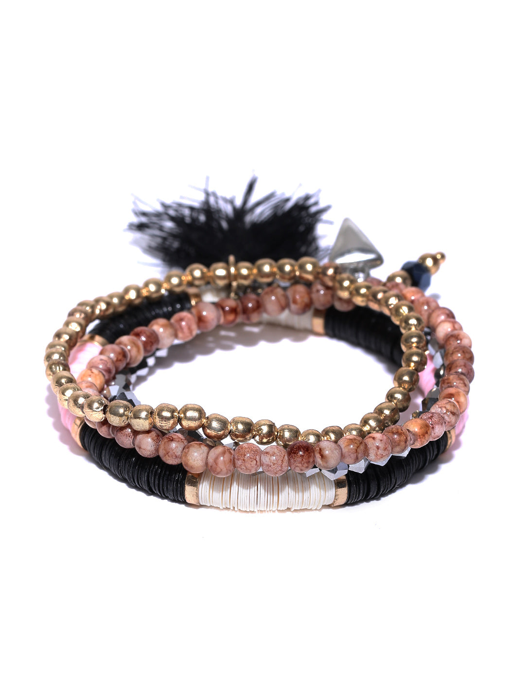 Blueberry Set of 4 Multicoloured Beaded Bracelet