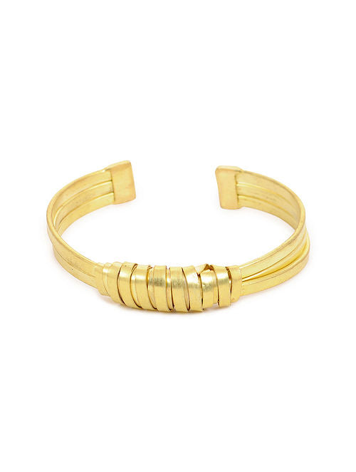 Blueberry gold plated cuff bracelet