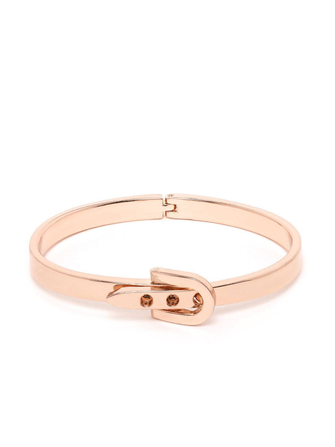 Blueberry 18kt gold plated stone embellished brass cuff