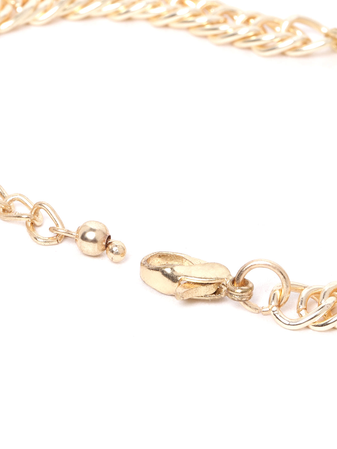 Blueberry gold plated heart Evil Eye chain bracelet