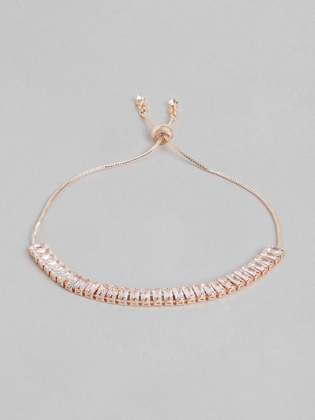 Blueberry peach stone embellished bracelet