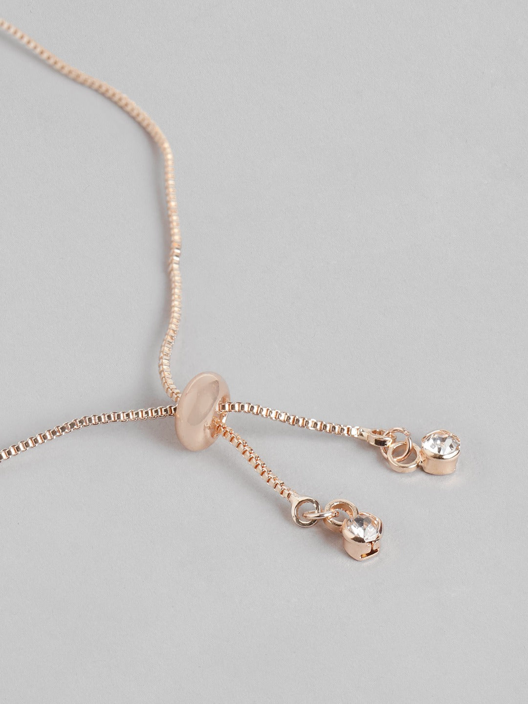 Blueberry peach stone embellished bracelet