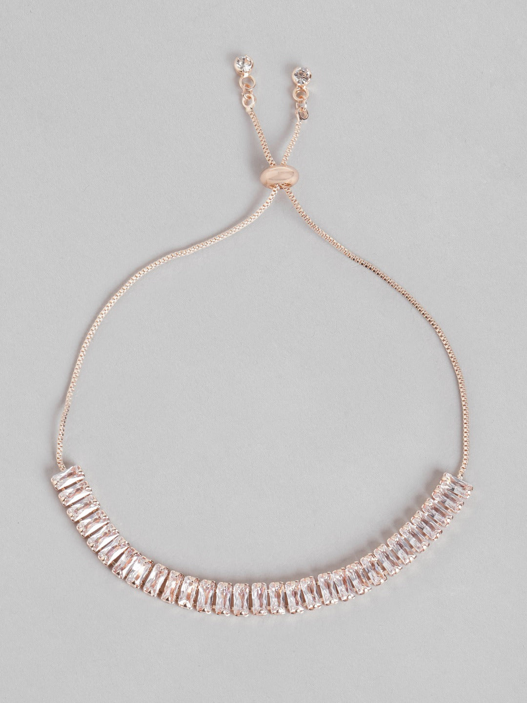 Blueberry peach stone embellished bracelet