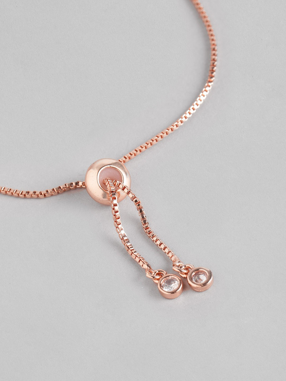 Blueberry rose gold plated Evil eye chain bracelet