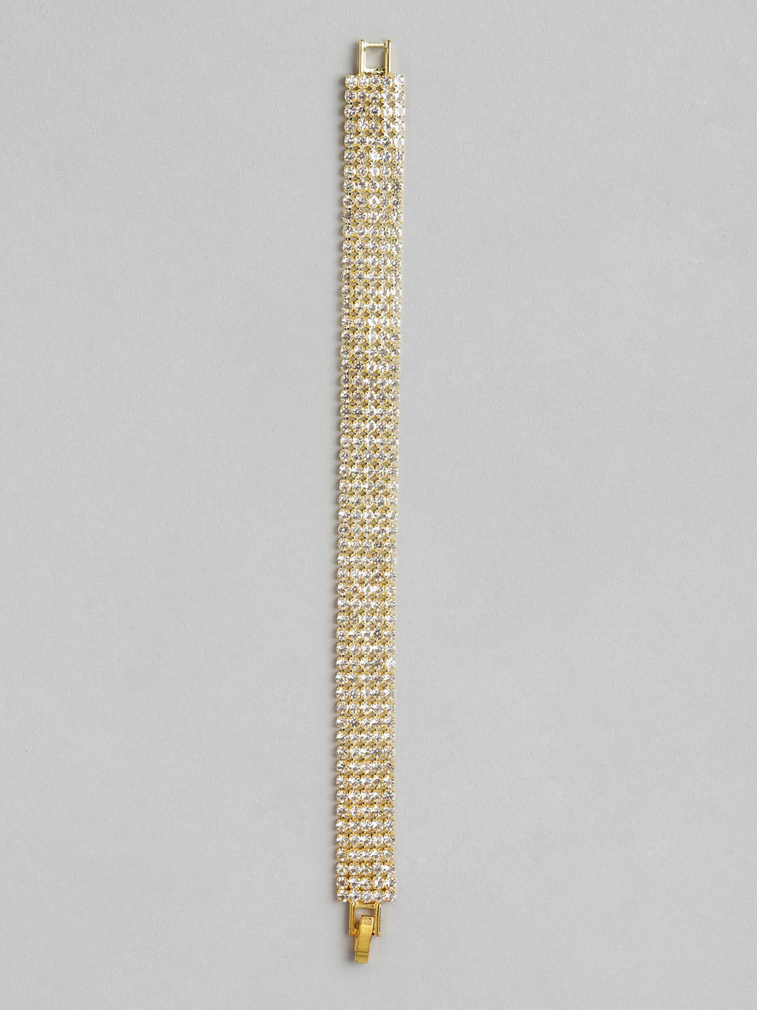 Blueberry gold stone embellished bracelet