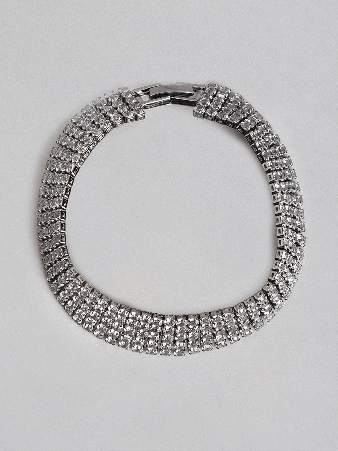Blueberry metallic stone emebllished bracelet