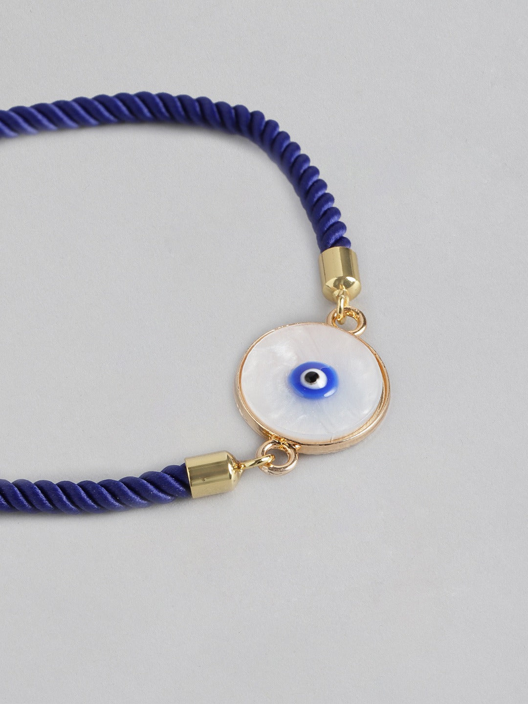 Blueberry Evil Eye blue and white bracelet