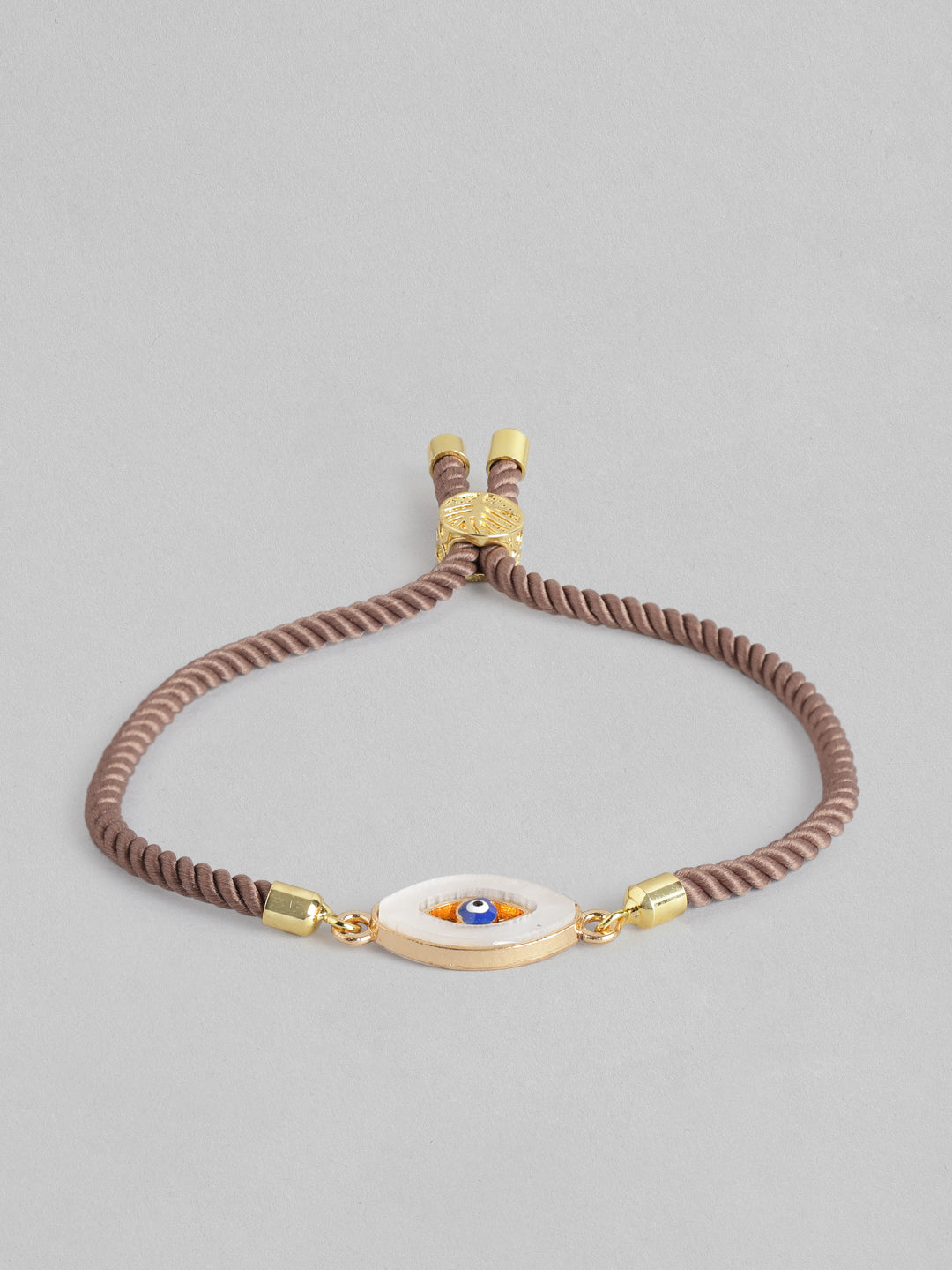 Blueberry Good vibes brown thread bracelet