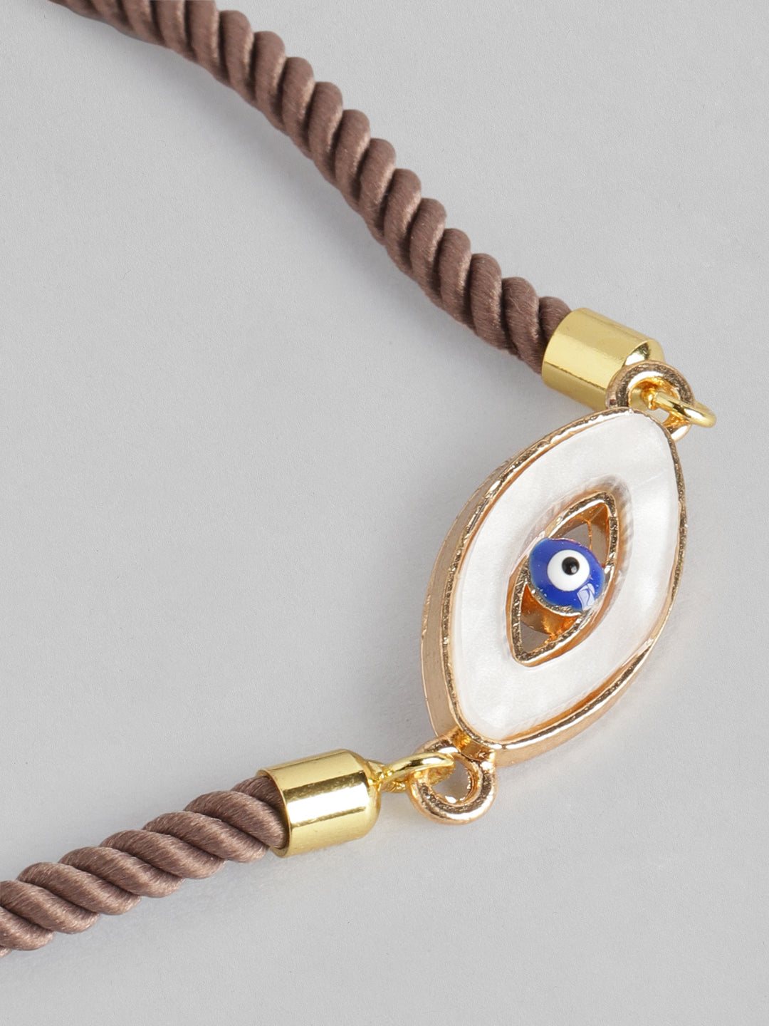 Blueberry Good vibes brown thread bracelet