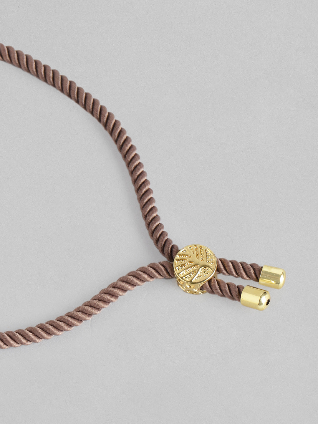 Blueberry Good vibes brown thread bracelet