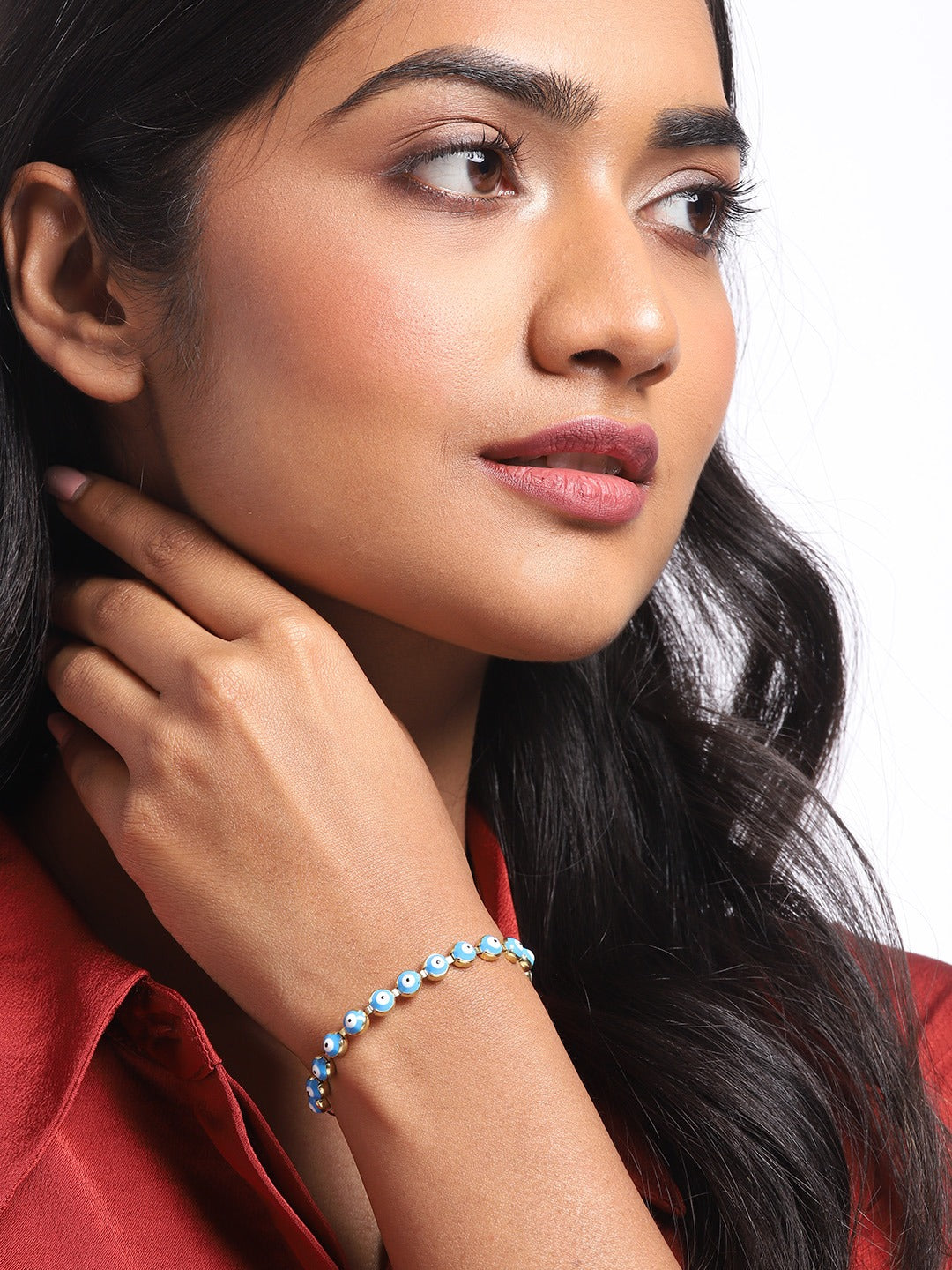 Blueberry Evil eye trinklet bracelet