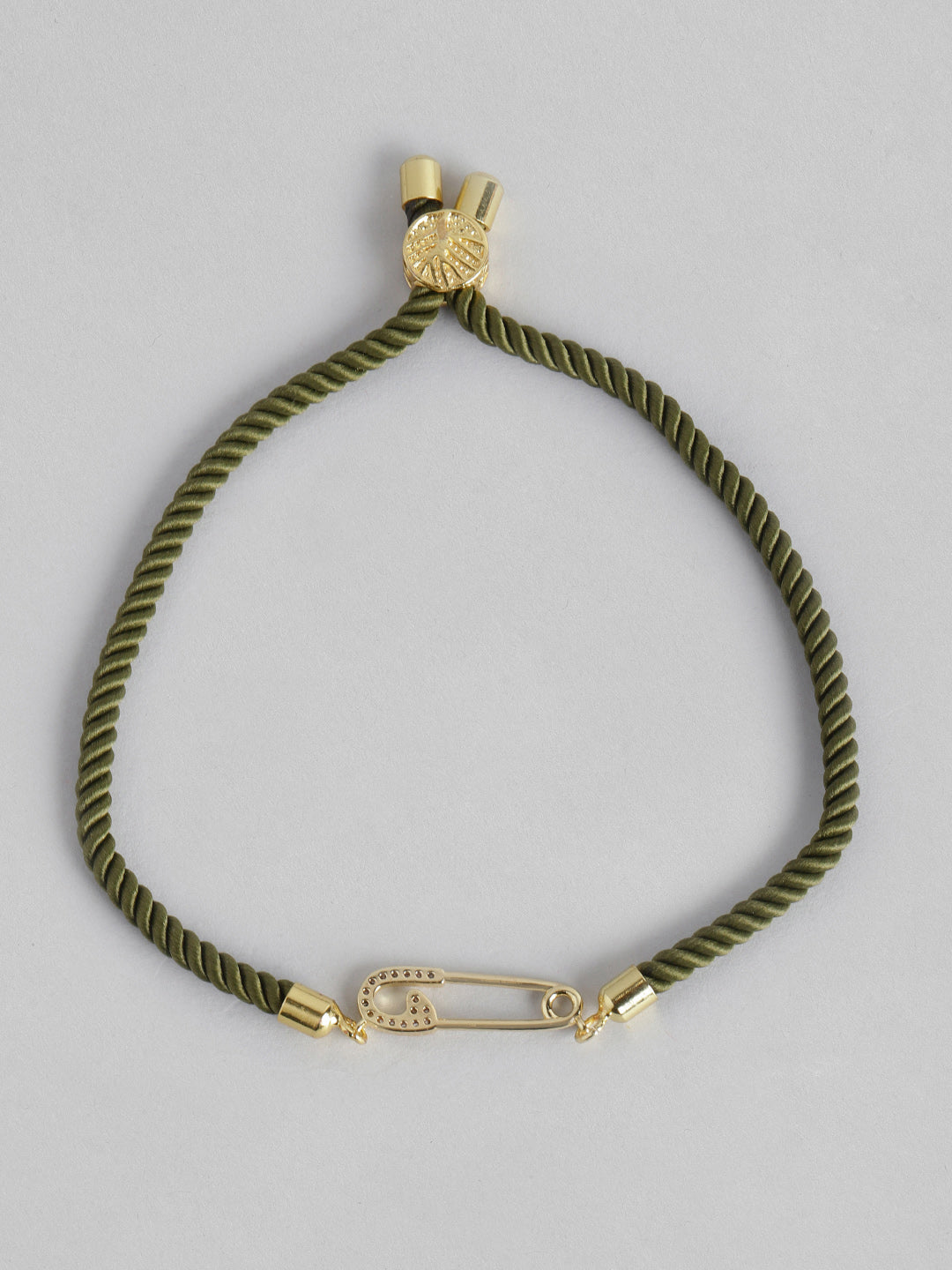 Blueberry black bent metal pin bracelet