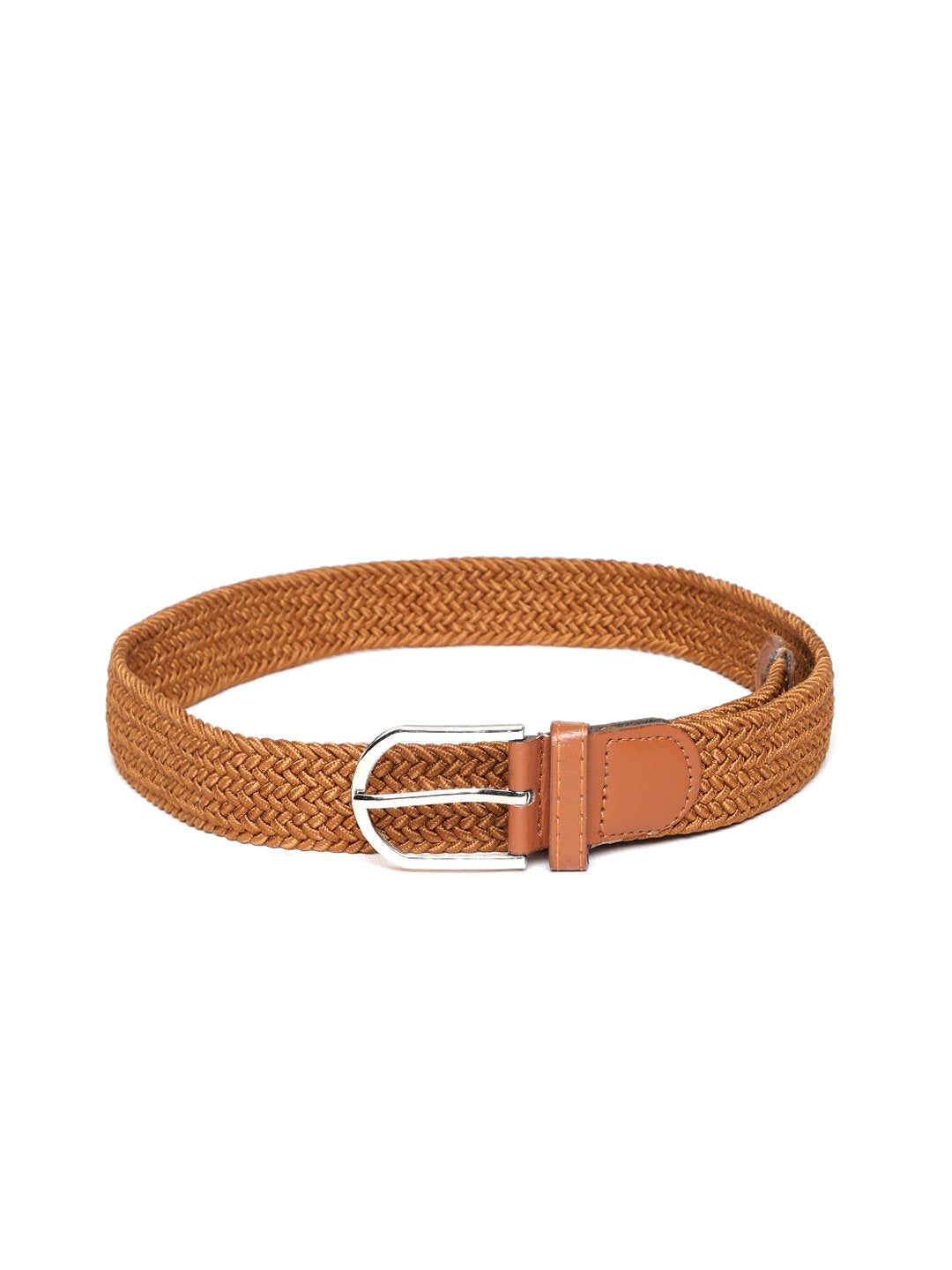 Lazy panda white braided belt