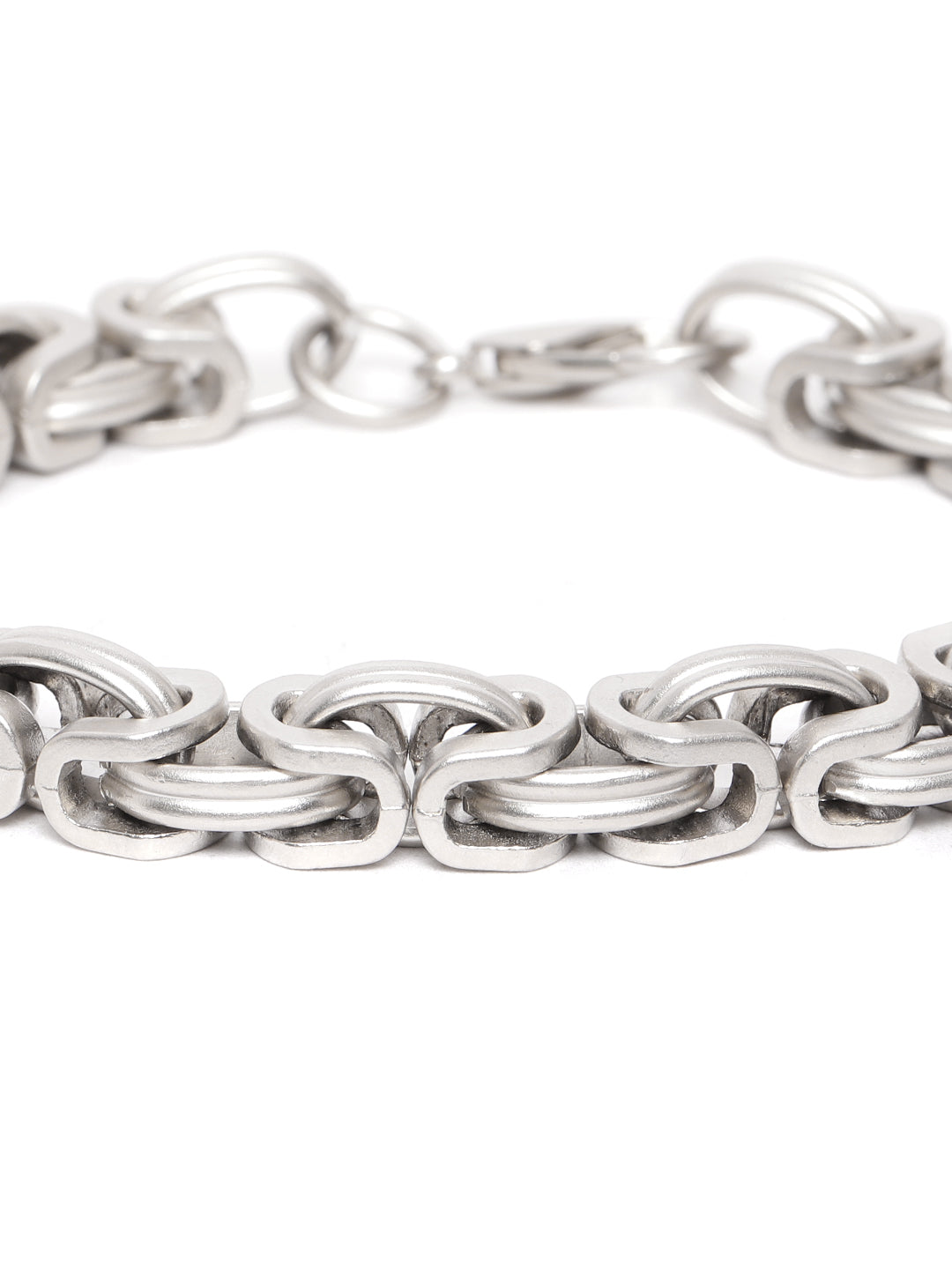 Blueberry silver interlock chain bracelet