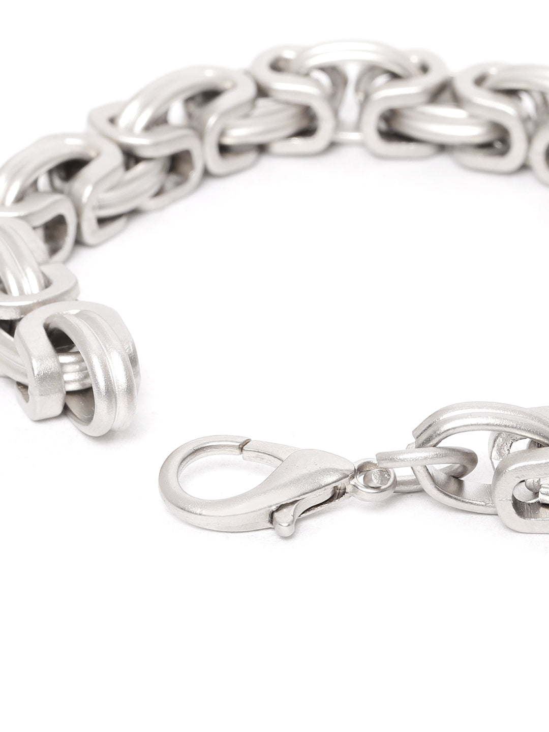 Blueberry silver interlock chain bracelet