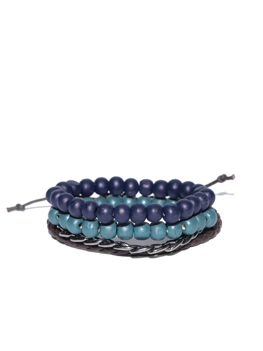 Lazy panda set of 3 multi colour beaded bracelets