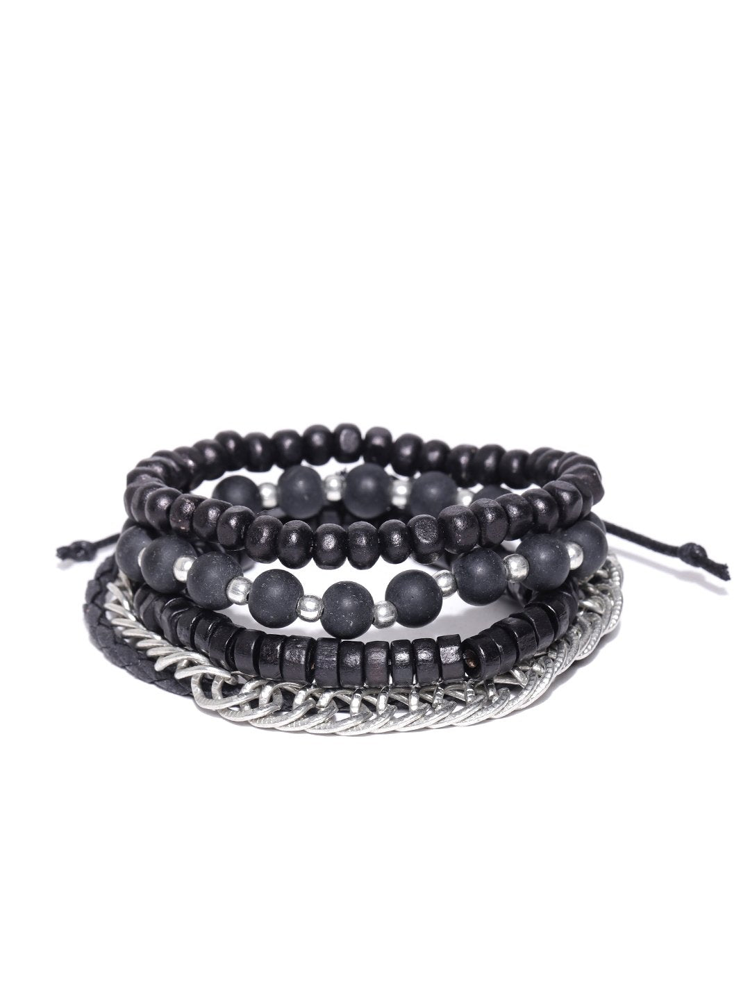 Lazy panda set of 4 multi colour beaded bracelets