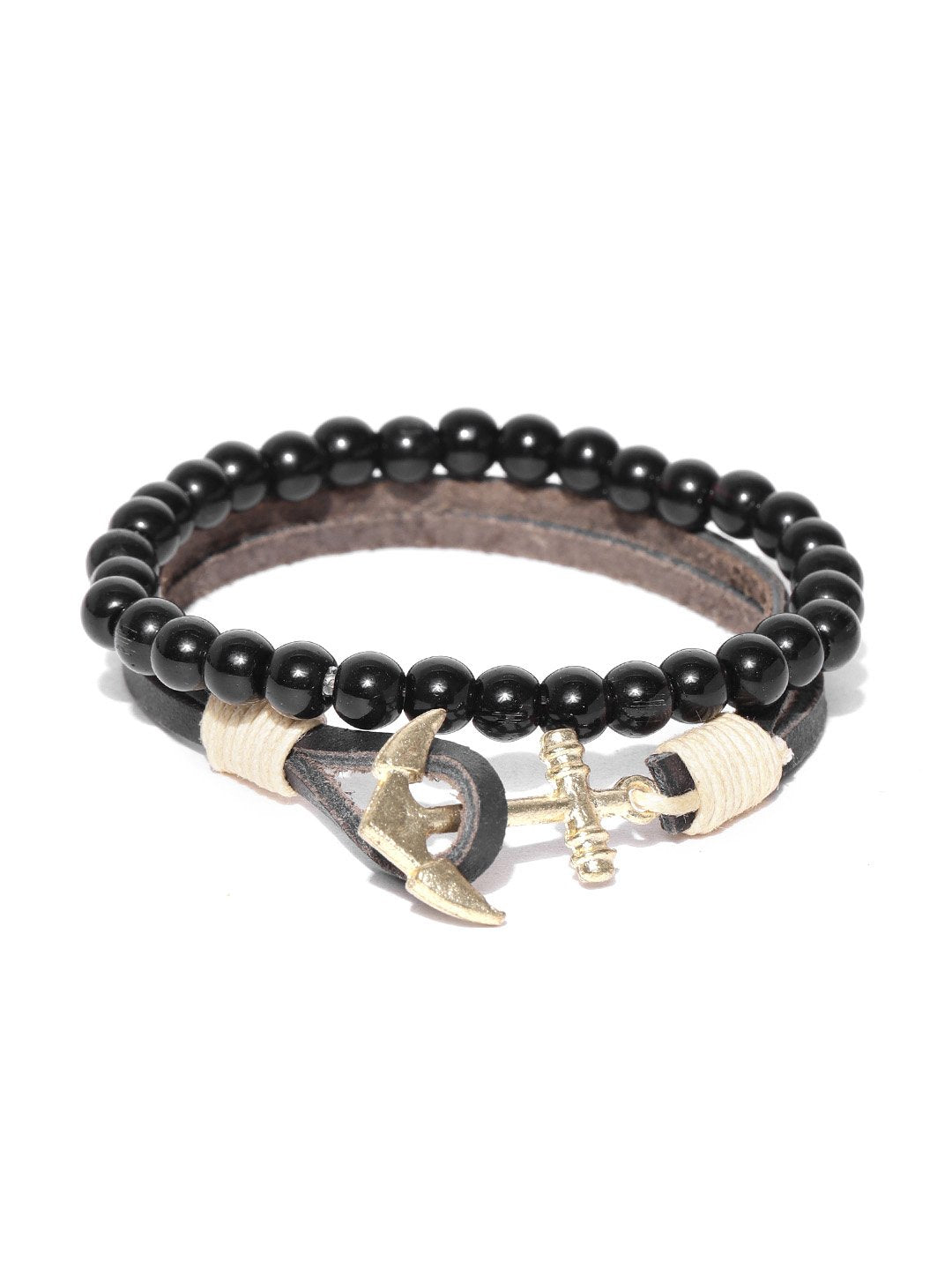 Lazy panda set of 2 multi colour beaded bracelets