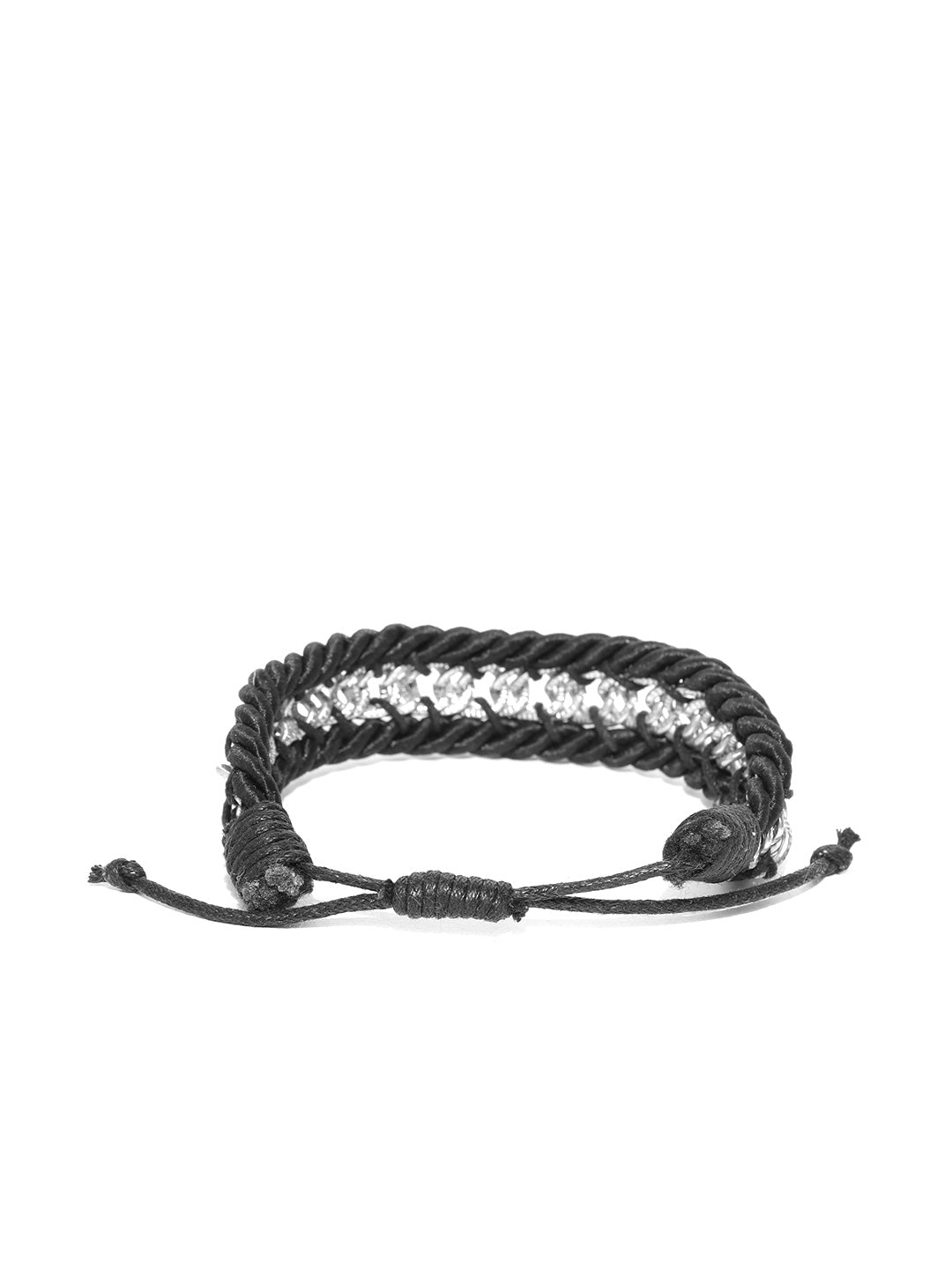 Lazy panda set of 2 necklace and black bracelet