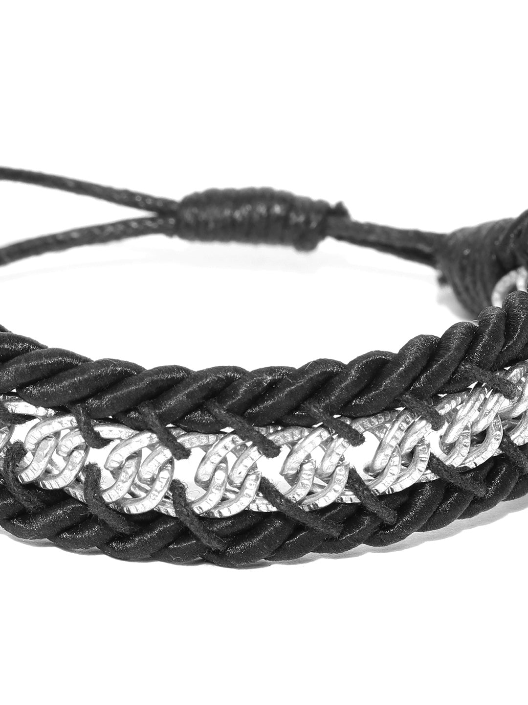 Lazy panda set of 2 necklace and black bracelet